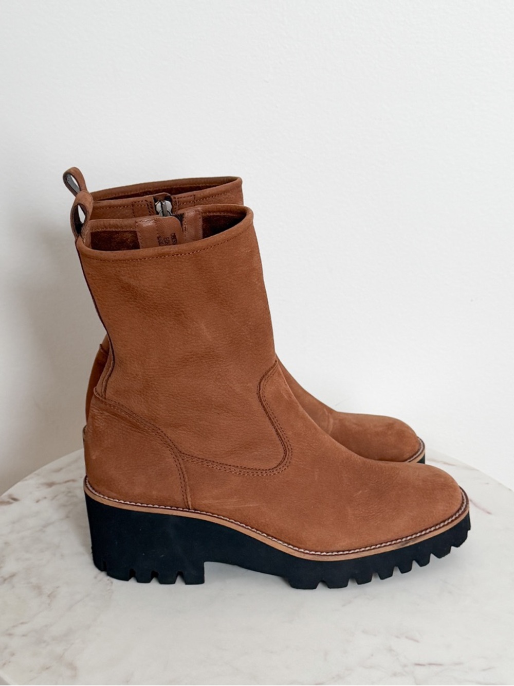 NEW Paul Green Newbury Ankle Boot Brown Leather Platform Wedge Size 8 US 5.5 UK - Picture 7 of 8